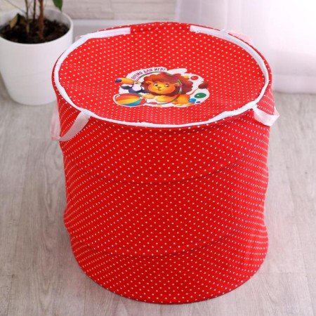 Basket for toys "Time for games!", 43x42 cm