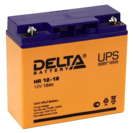 Battery Delta 18 Ah 12 volts HR 12-18