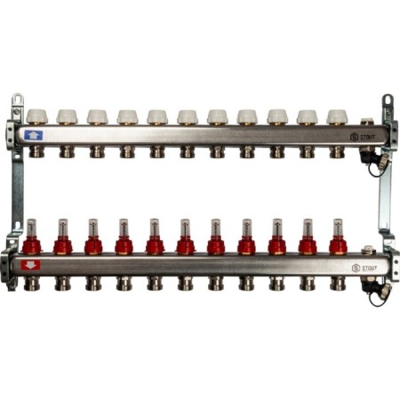 Collector Group Stout SMS-0927-000011, with consumables, valve, 11 outputs, stainless steel. steel