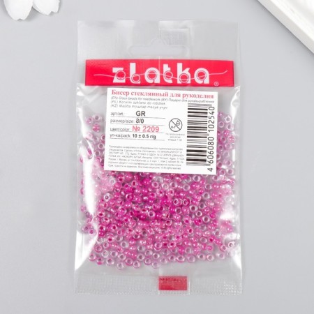 Beads "Zlatka" 08/0, 3 mm, 10 g 2209 T. Rozov-2