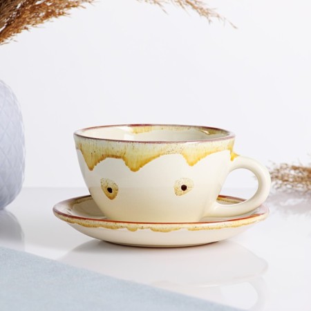 Tea couple "Gift" 0.3l / 16cm, caramel