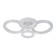 Ceiling light ESCADA, 10281/4LED. 1x126W, LED, 8342LM, 3000/4000/6500K, 620x620x125 mm, white color