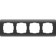 Frame for 4 posts WL12-FRAME-04 color graphite is corrugated, Material plastic