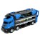 Parking 2 in 1 Truck, 6 cars, transforms into a vehicle, sound, color blue