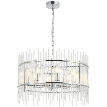Suspension chandelier SIA 8xe14 40w, size 60x60x46-150 cm, color chromium