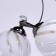 Ceiling chandelier "Grace" 6x60W E27 Nickel 56x56x18cm