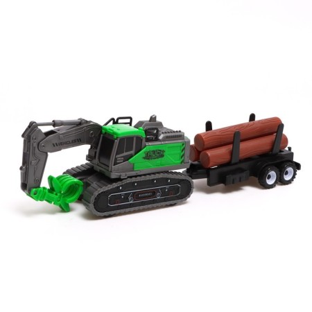 Excavator inertial "construction", with a trailer, mix