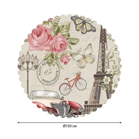 The tablecloth on the table "Romance of Paris", Round, Saten, D = 150 cm-1