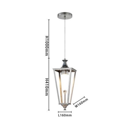 Suspension Lampion 160 mm, GU10LED 5W-2