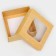 The box is folding, the lid is, with a window, craft, 10 x 10 x 5 cm