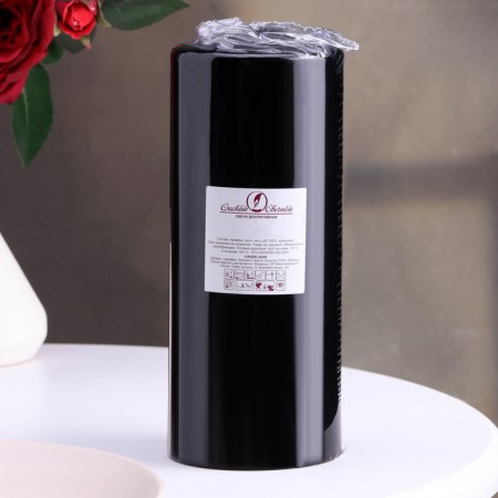 Candle - cylinder, 8x20 cm, 90 hours, 795 g, black-2