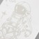Tattoo on the body Blue "Cosmonaut" 18x11 cm