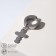 Mono-serg "cross" rounded, silver color