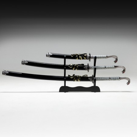 Suv. Katana product 3V1 on a stand, cobra, 105 cm, 85 cm, 60cm-2