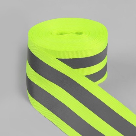 Reflective tape-strip, 40 mm, 5 ± 1 m, light green color-1