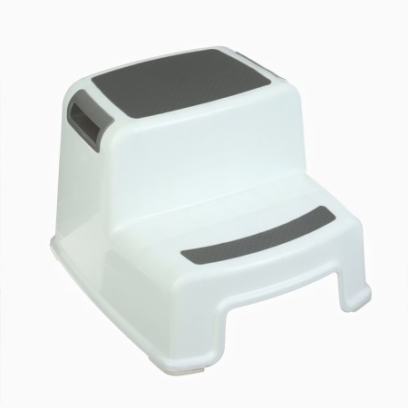 Baby stand with rubberized steps, 36x33x25cm, white/gray color