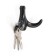 Furniture hook CAPPIO CLOWN, two -rod, zinc, black color
