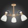 Ceiling EVOLUCE lamp. Sle103802-03. Balcamo. 3x60 watts, E27, 59x59x45 cm, color light wood, white