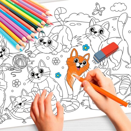 Magar-coloring reusable "Kitty"-1