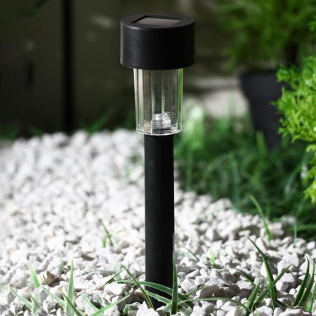 Garden lamp on the solar battery "Cylinder", 4.5 × 30 × 4.5 cm, 1 LED, glow of multi (RGB)-1