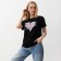 T -shirt female, black color, size 46