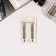 Invisible hair "Kate" (set 2 pcs) Round links, 7 cm, silver
