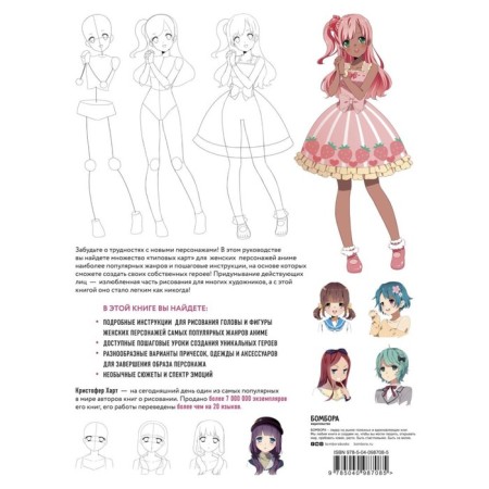 We draw female characters anime. Simple lessons in creating unique heroes. Hart K.-1