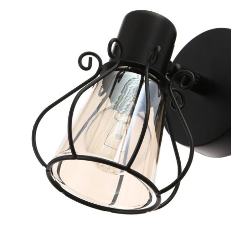 Bra Spot 35018/1 1x40W E14, Black, 9x17x16 cm-3