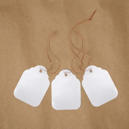 Garden tags for marking, 6.5 × 5 cm, set 20 pcs., Plastic, white, Greengo-6