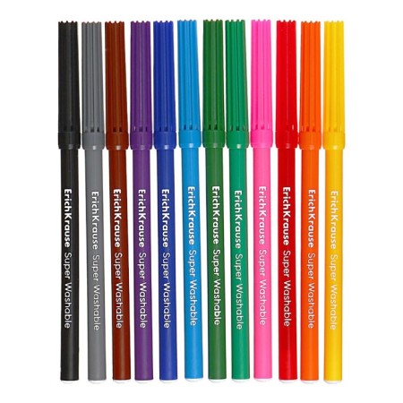 Fleeters 12 colors, Erichkrause, "Jolly Friends Super Washable" Mix-2