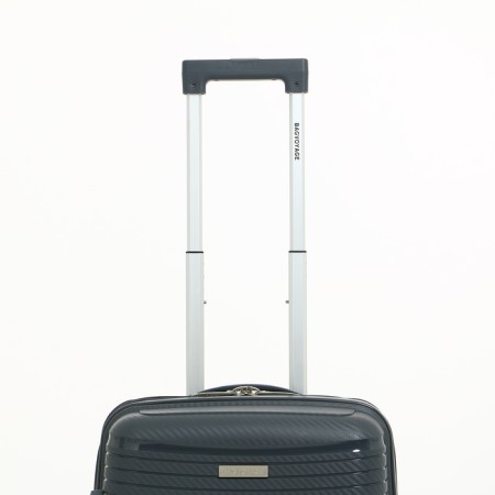 Small suitcase 20 "On a zipper, code lock, 4 wheels, color gray color-4