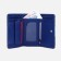 Women's wallet on the button, blue color