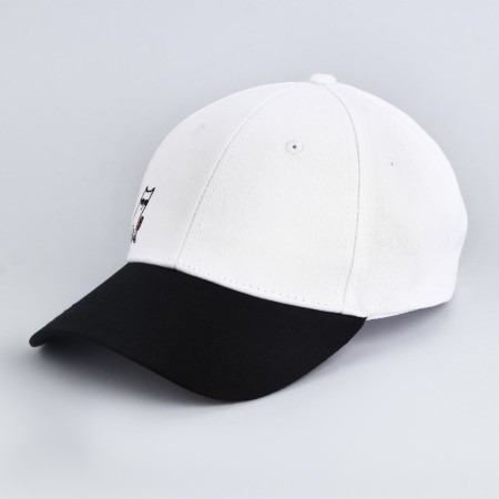 Women's cap "cat", white color, rr 56-1