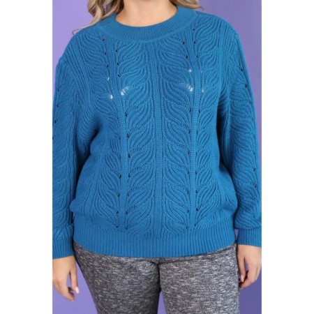 Female jumper, size 52, blue color-11