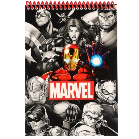 Notepad on the crest, A5, 40 sheets, Avengers-3