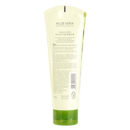 Foam moisturizer with aloe vera Aloevera Moisture Real Cleansing Foam 150g-1