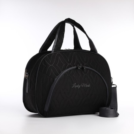 Road bag with lightning, 2 outer pockets, long belt, gray color