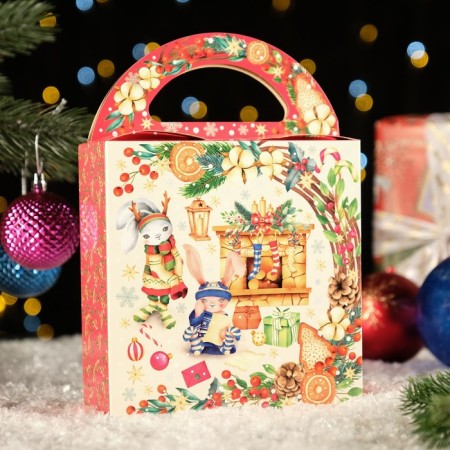 Gift folding box "Happy Tim" 17 x 6.5 x 17 cm-1