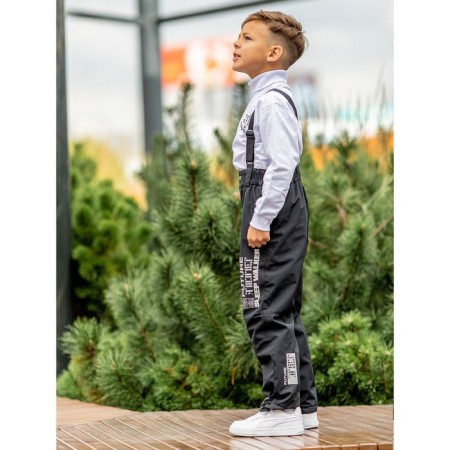 Pants for a boy, height 140 cm, cast iron color-2