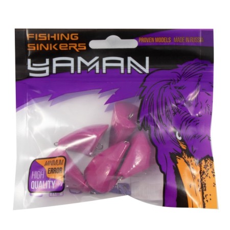 Cargo of a bullet-exentric stained collapsible Yaman 5 pcs., 56 g, purple-4