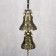 Metal bell "Phoenix and Buddha" 2 bells d = 5 and d = 4.2 cm 29x5x5 cm