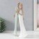 Polystone souvenir "In love. Kiss" white-green 15.5x6x29.5 cm