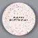 Disposable paper plate "Happy Birthday", 18 cm, set 6 pcs.