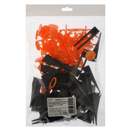 LOM tile leveling system, clamping ring 1.5 mm + wedge (40 + 40 pcs.), Package-1