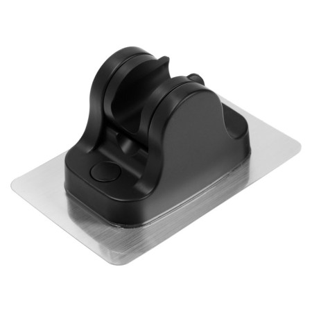 Holder for shower watering can Zein Z104, adjustable, self -adhesive, black-7