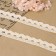 Knitted lace, 22 mm × 10 ± 1 m, beige color