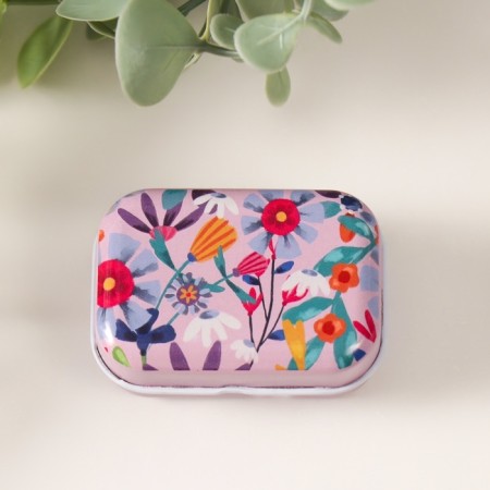 Rectangular Metal Casket "Flowers" MIX 5.8x4.2x2.6 cm-4