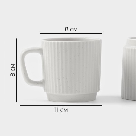 Set of dishes Magistro Jarwah Lausanne, 16 objects, porcelain, gray-4