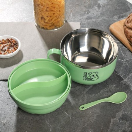 Thermo lunch box with a spoon “Don't deny yourself anything”, 1200 ml