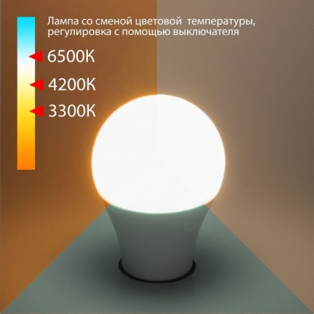 LED lamp Classic Led Elektrostandard, 60x60x118 mm, 13W, E27, 1200LM, 3300/4200/6500K